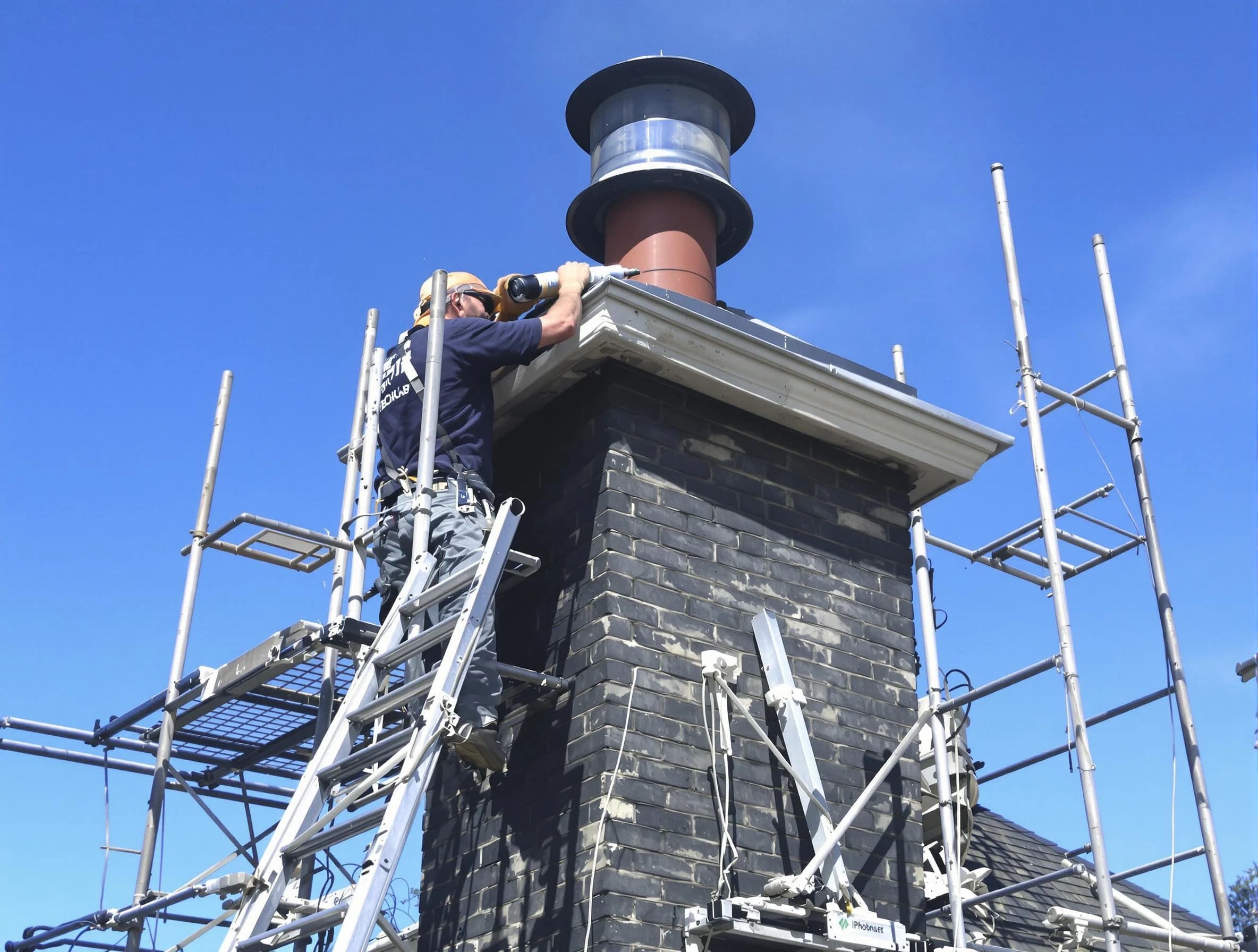Sturdy chimney crown finished by Brockton Chimney Sweep in Brockton, MA
