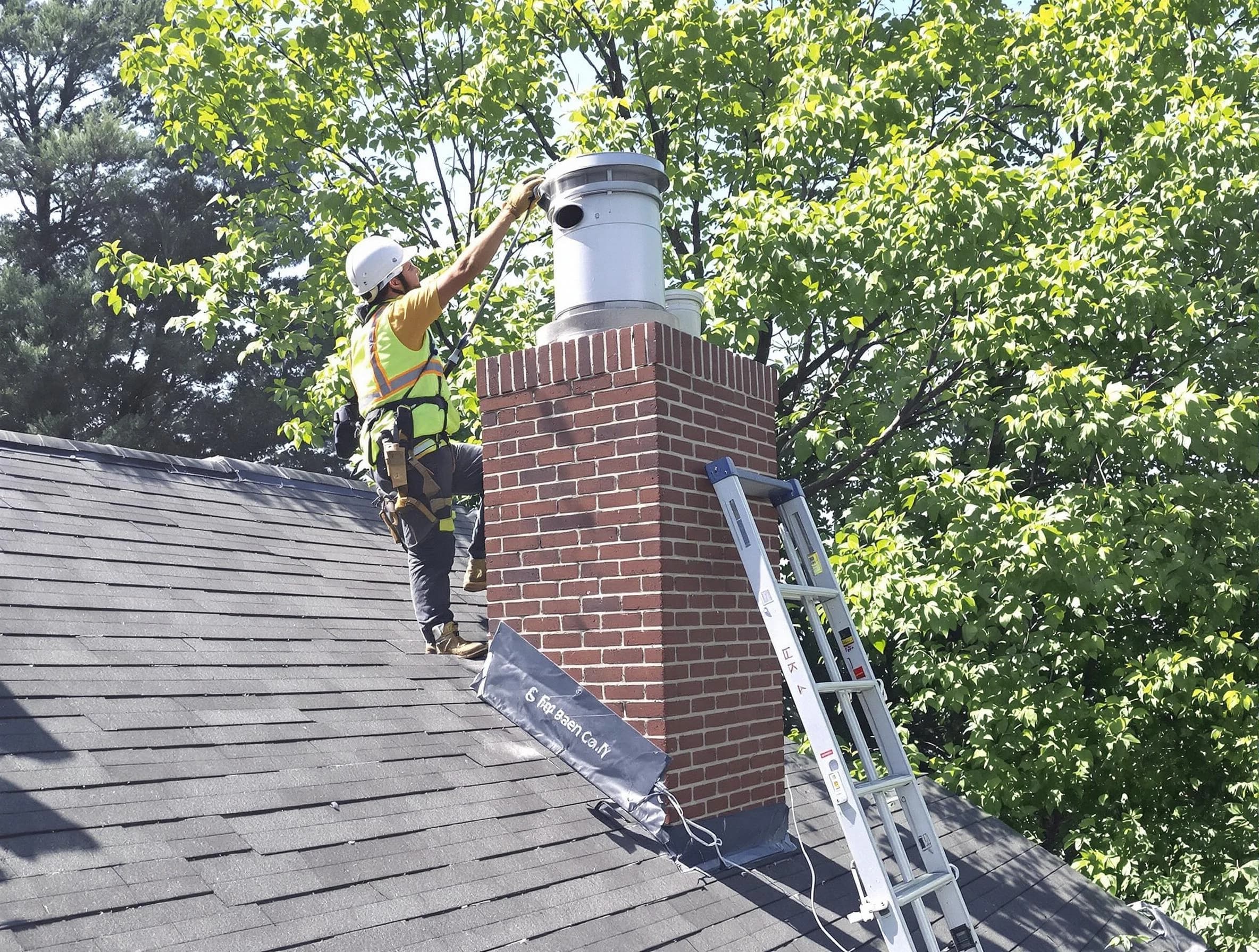 Chimney liner inspection by Brockton Chimney Sweep in Brockton, MA