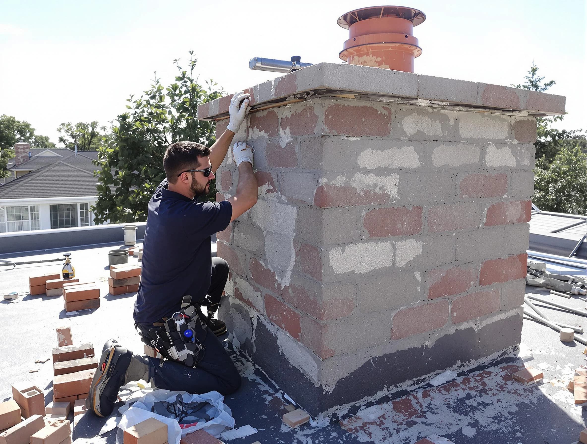 Advanced chimney repair process by Brockton Chimney Sweep in Brockton, MA