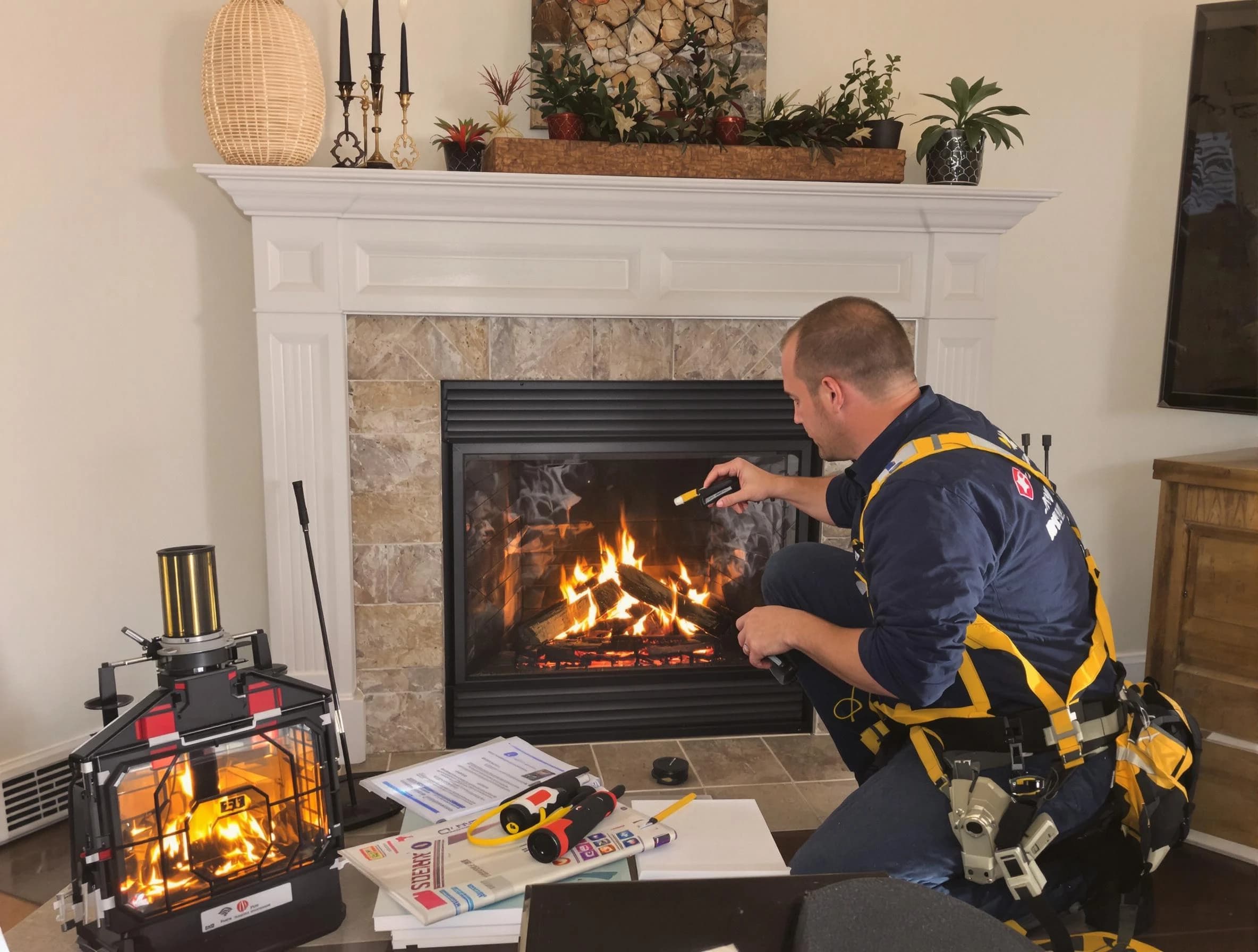Safety-focused fireplace inspection by Brockton Chimney Sweep in Brockton, MA