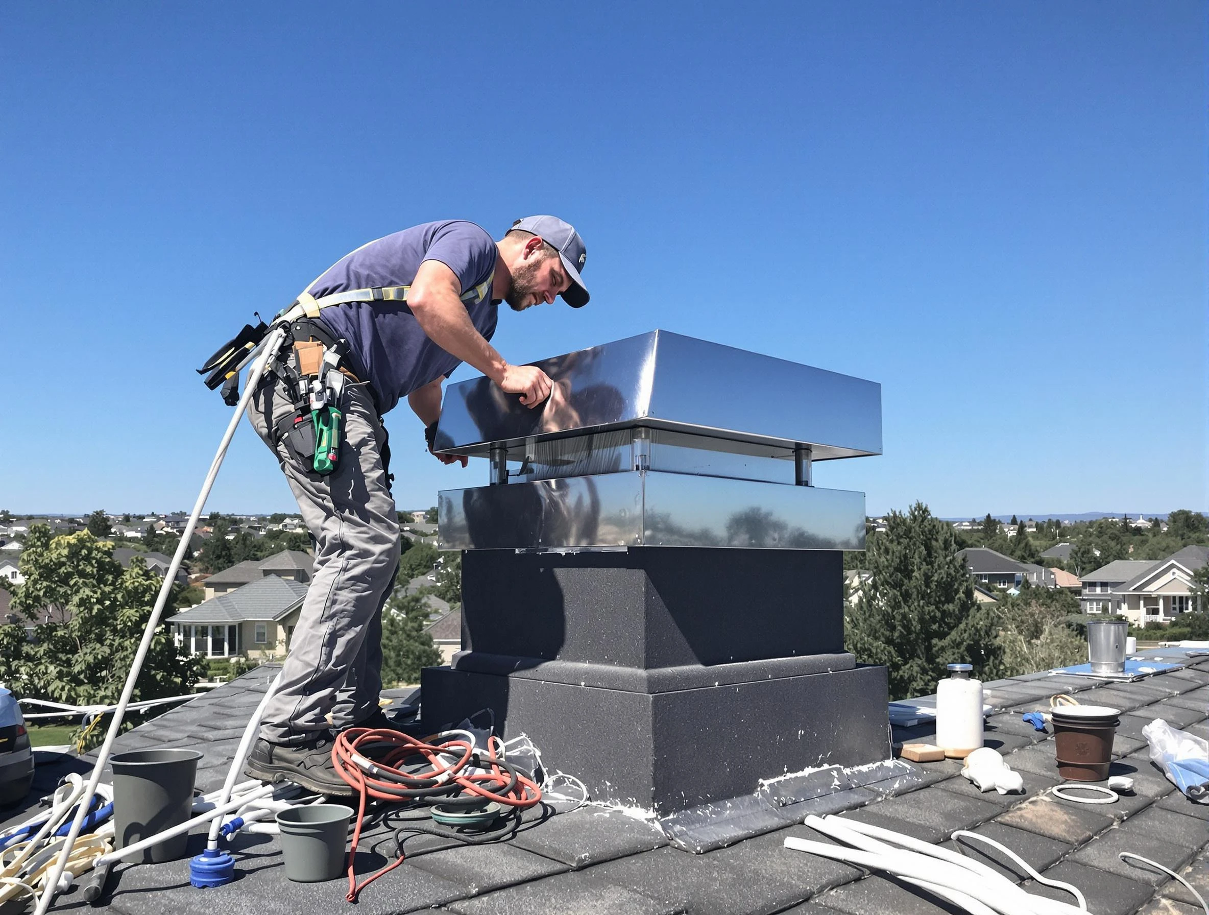 Chimney Cap Services service in Brockton, MA