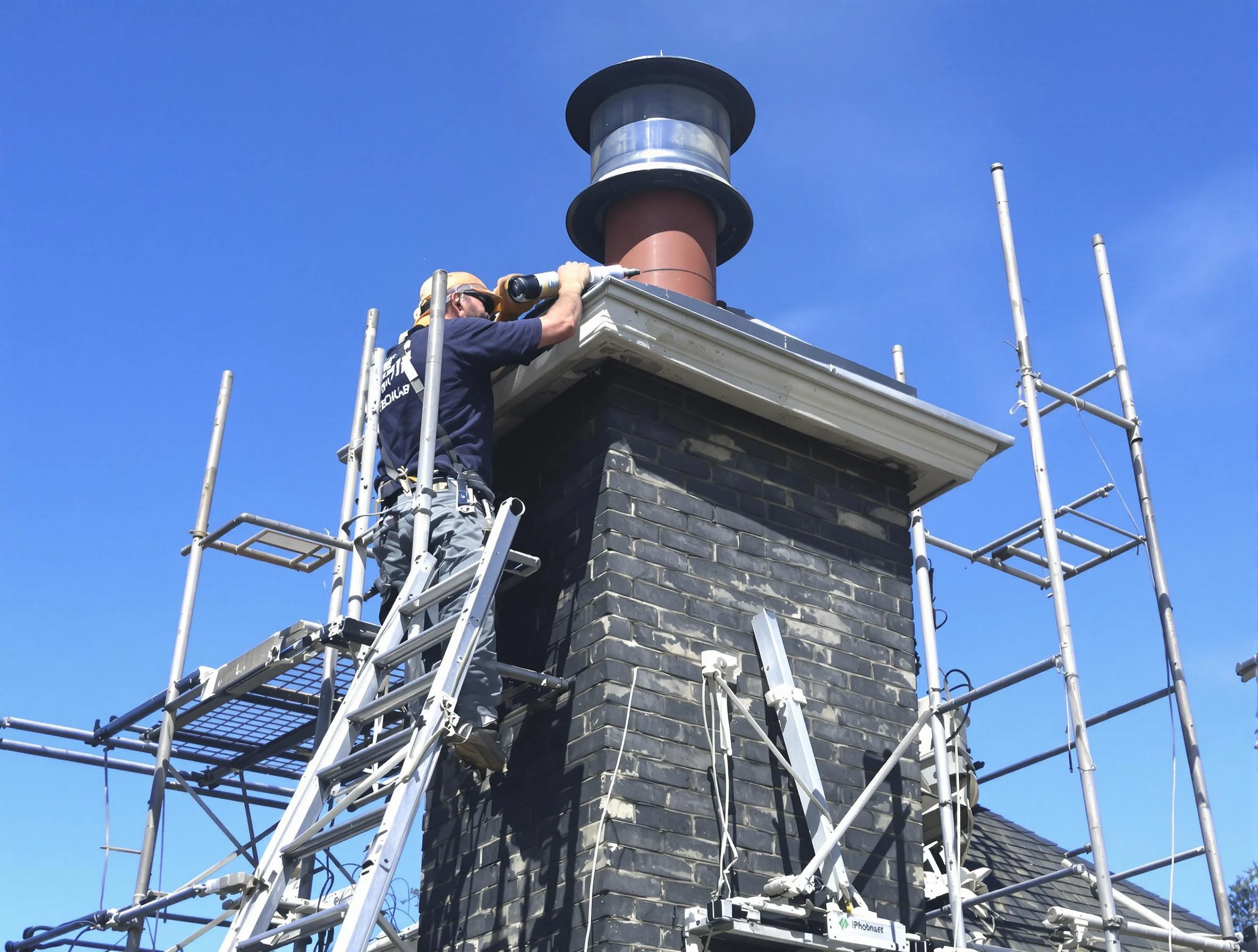 Sturdy chimney crown finished by Brockton Chimney Sweep in Brockton, MA