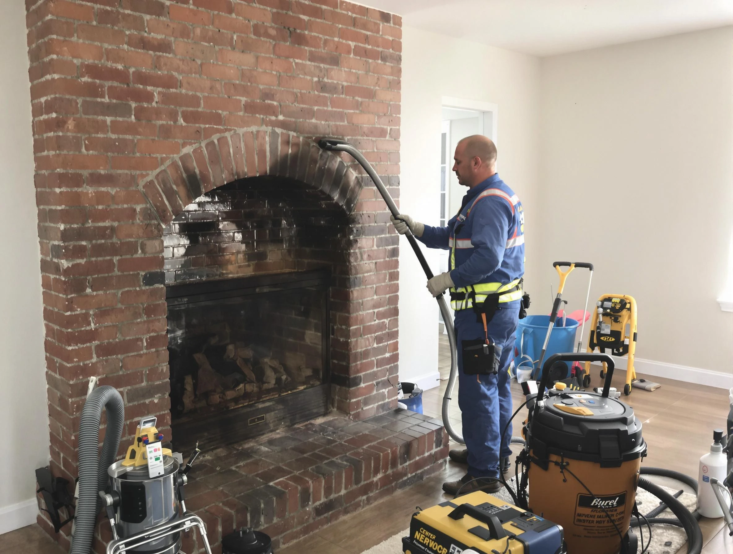 Brockton Chimney Sweep expert performing detailed chimney sweep in Brockton, MA
